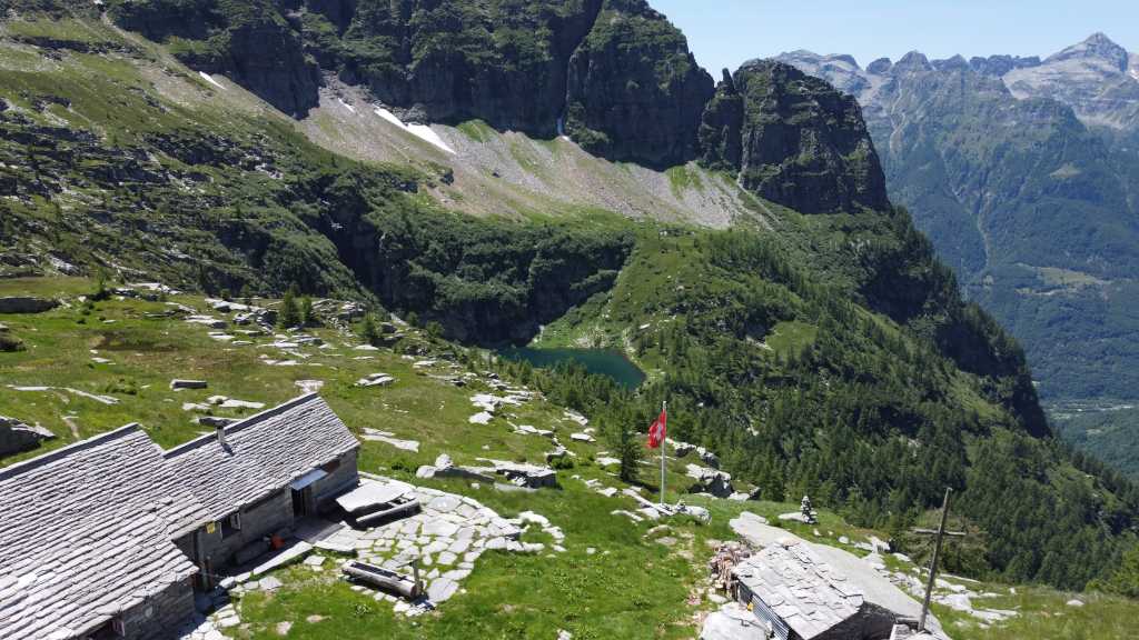 Vista aerea della Capanna d'Efra