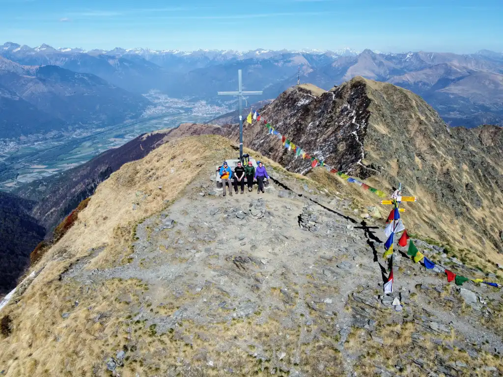 An aerial view from Tamaro Mountain